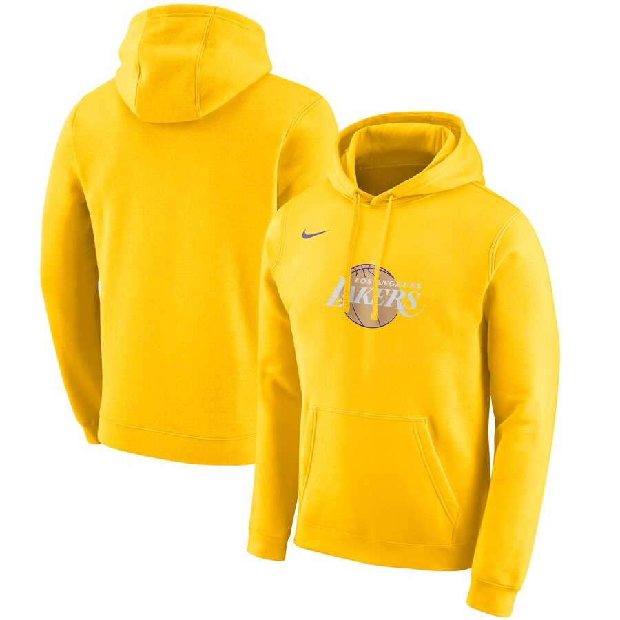 NBA Los Angeles Lakers Nike 201920 City Edition Club Pullover Hoodie Gold